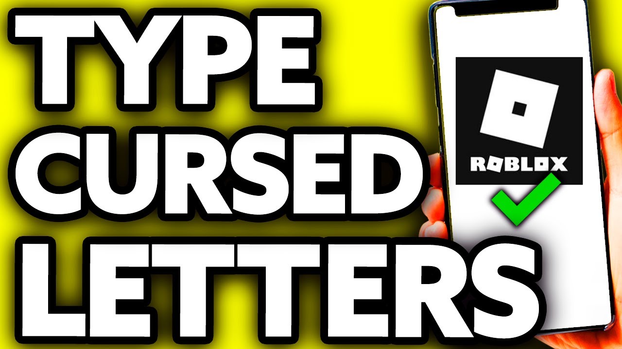 How To Type Cursed Letters in Roblox [Very Easy!] - YouTube